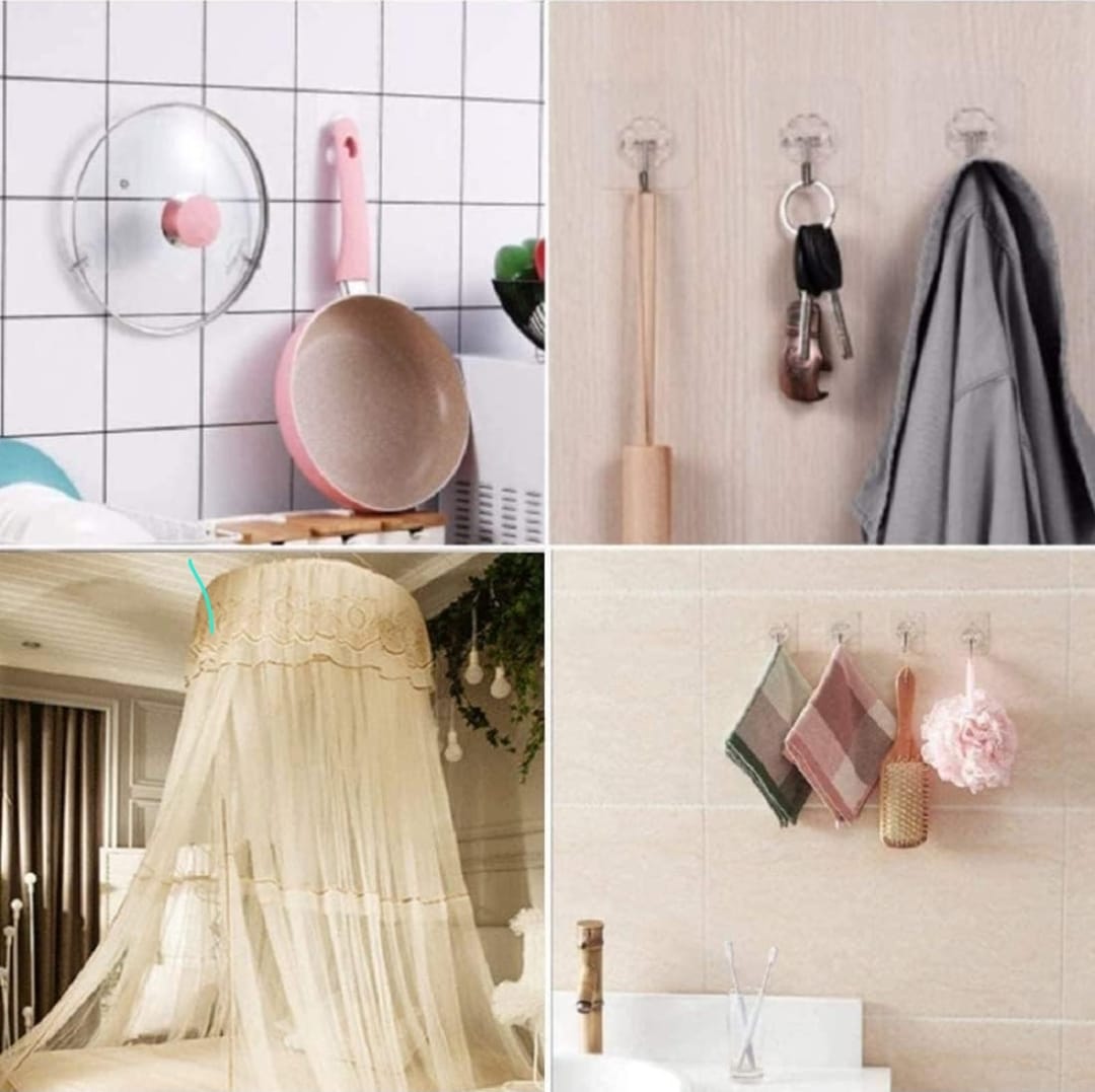 Self adhesive wall hook(Pack of 20)