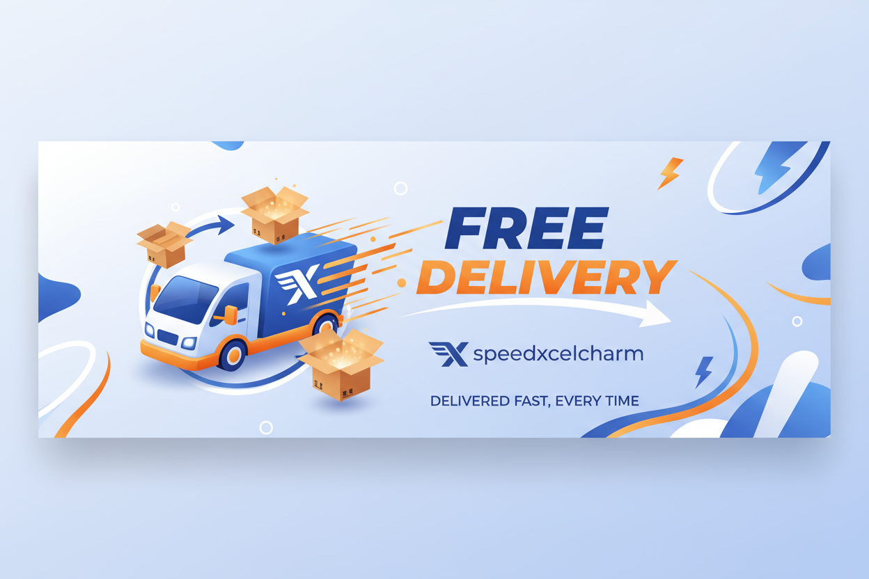 free delivery with speedxcelcharm