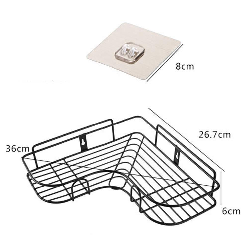 Kitchen Organiser Corner Shelf - Wall Mount Stainless Steel Storage Rack ( Pack of 2)