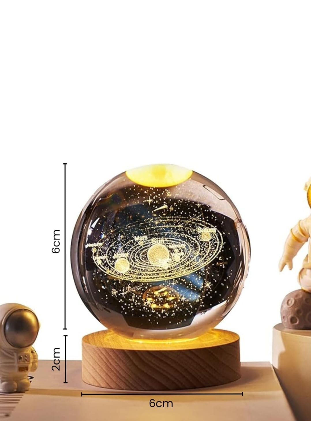 Mystic Glow Crystal Ball Lamp – Aesthetic Home Vibes