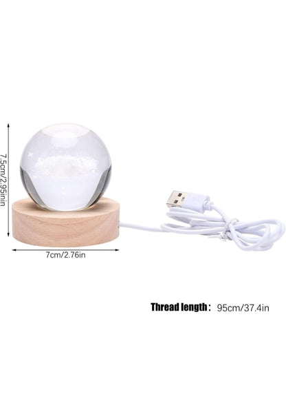 Mystic Glow Crystal Ball Lamp – Aesthetic Home Vibes