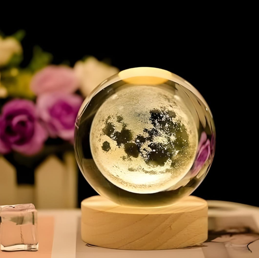 Mystic Glow Crystal Ball Lamp – Aesthetic Home Vibes