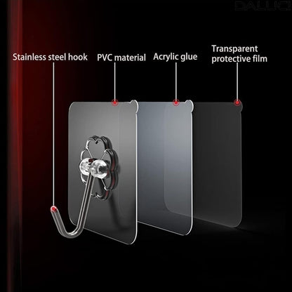 Self adhesive wall hook(Pack of 20)