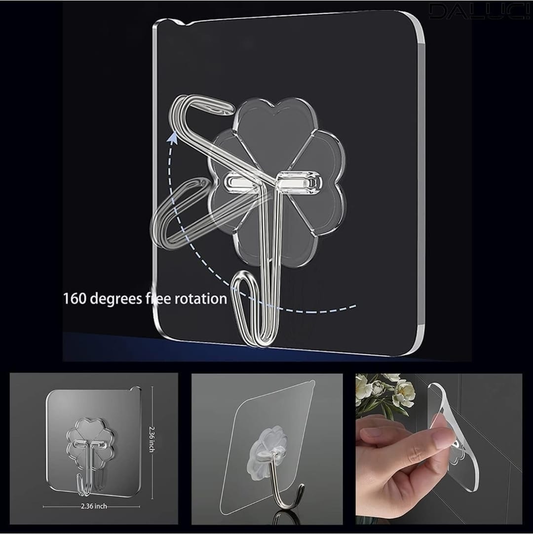 Self adhesive wall hook(Pack of 20)