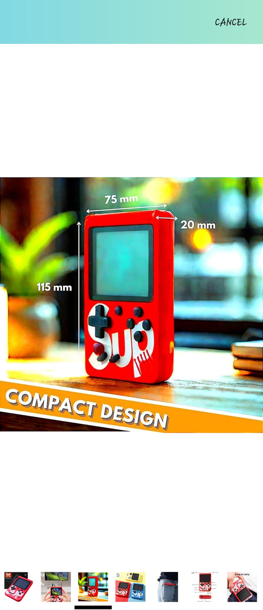 Rechargeable Pocket Video Game for Kids 400 in 1 Retro Game Box Console Handheld Game Box with TV Output