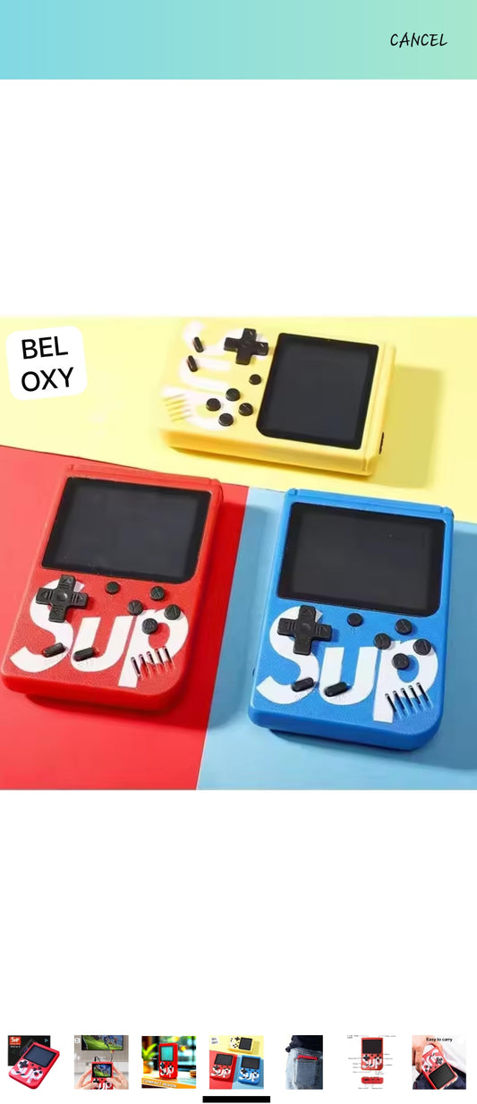Rechargeable Pocket Video Game for Kids 400 in 1 Retro Game Box Console Handheld Game Box with TV Output